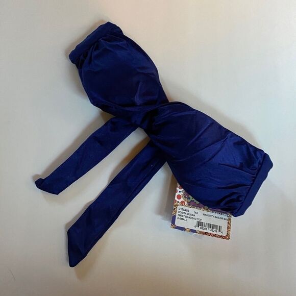 Luli Fama Twist Bandeau Bikini Top NWT - Picture 9 of 9